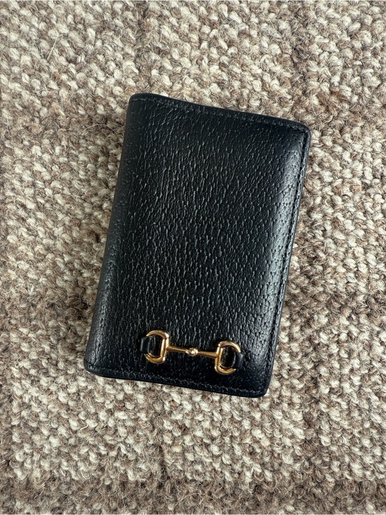 Gucci Other - Like New 100% Authentic Men’s Gucci Card Case with Horsebit Black Leather